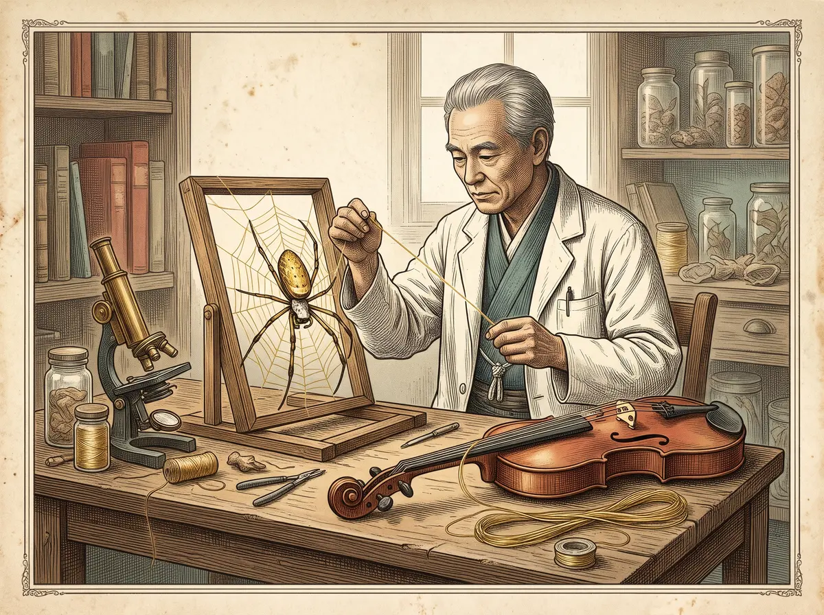 The 300 Spiders a Chemist Raised to String a Violin