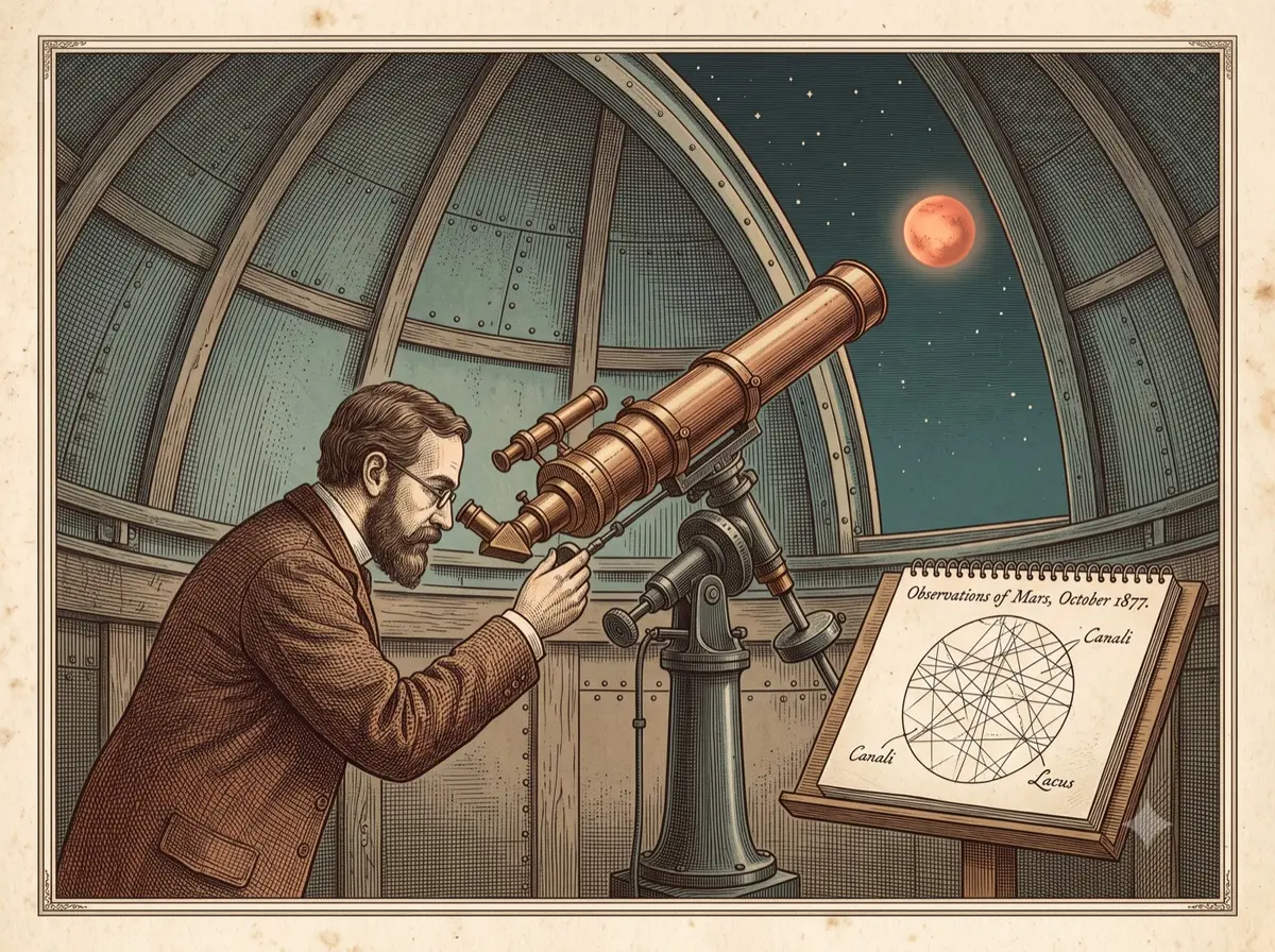 The Astronomer Who Saw Canals on Mars That Weren't Real