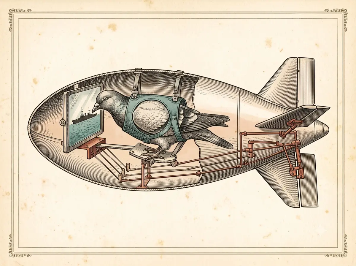 The Bomb Three Pigeons Were Trained to Steer