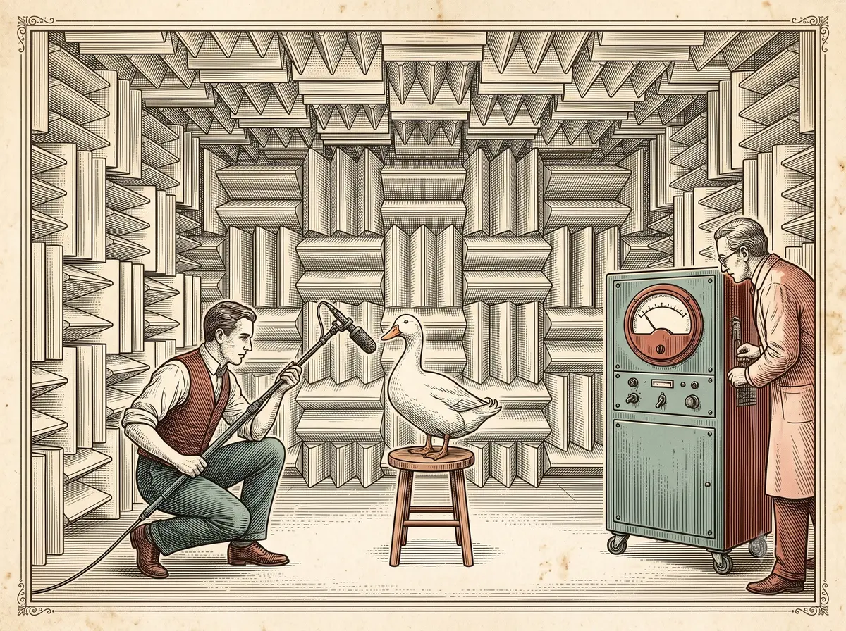 The Duck Borrowed From a Farm to Prove That Quacks Do Echo