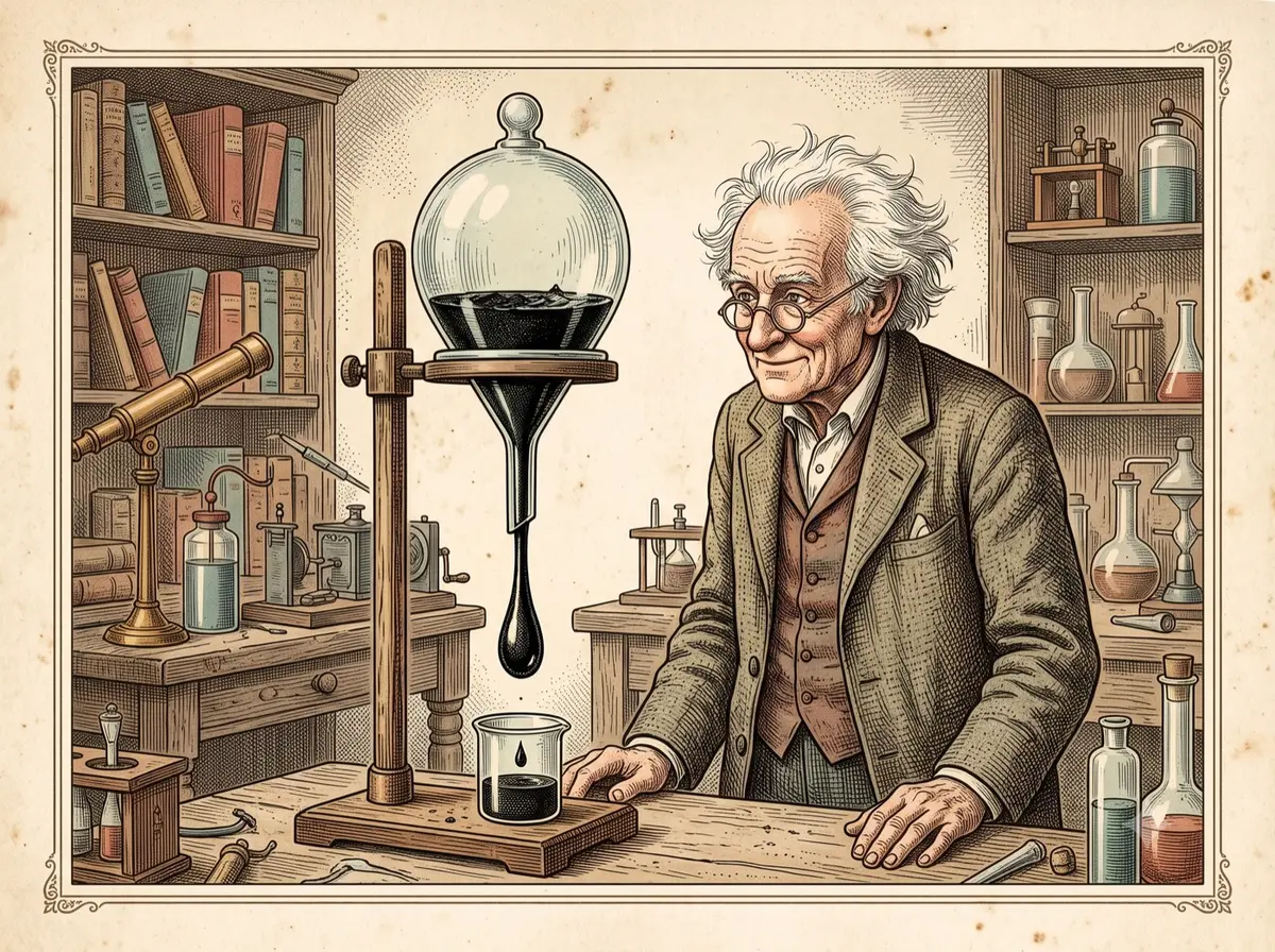 The Experiment So Slow Its Keeper Watched for 52 Years and Never Saw a Single Drop Fall