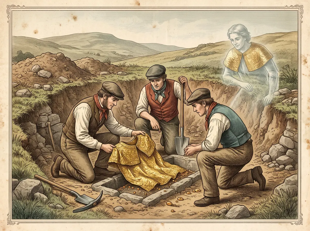 The Golden Ghost of Goblins' Hill — and the Real Gold Cape Workmen Found Inside It