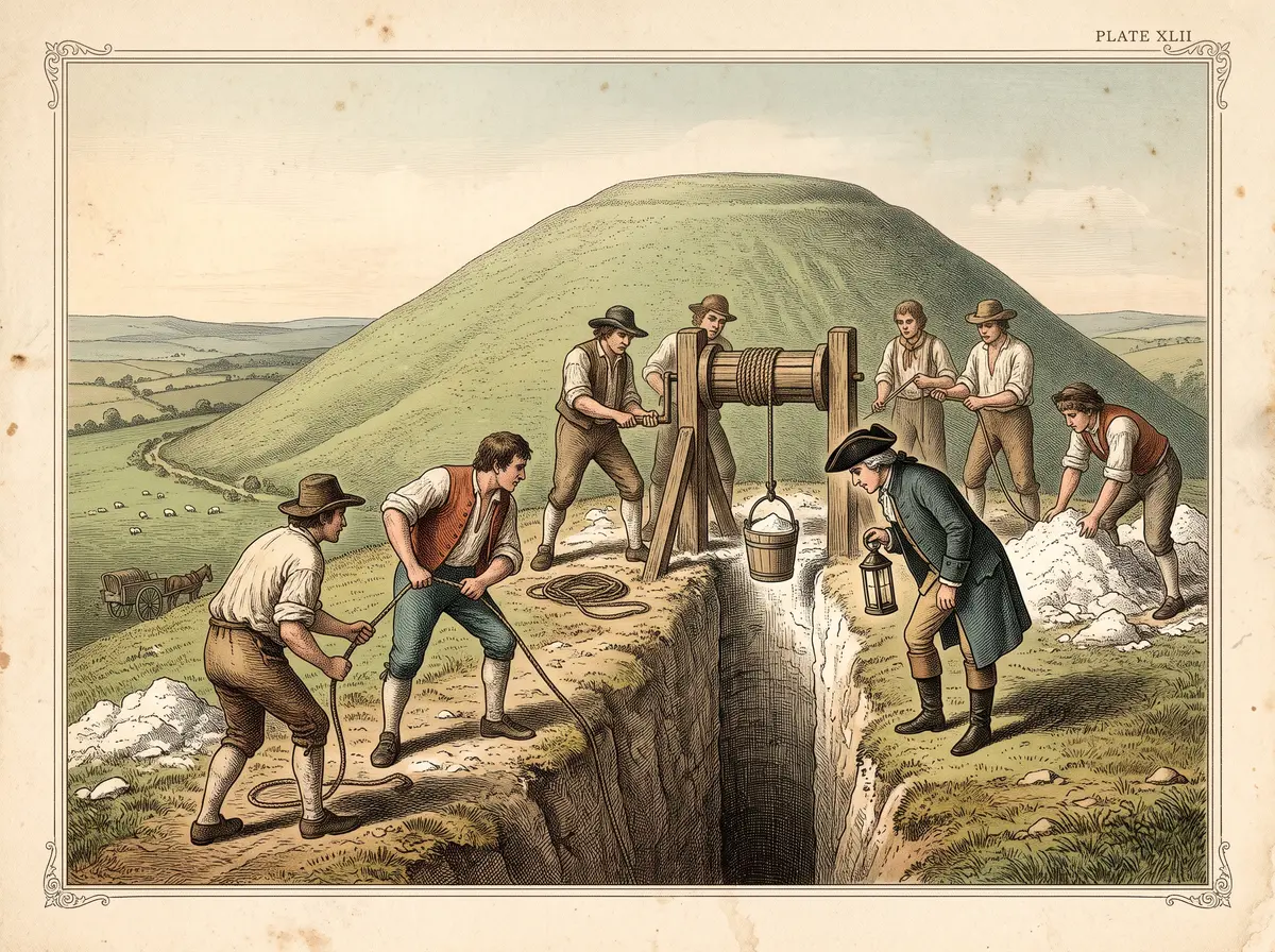 The Golden King Nobody Found Under Silbury Hill — and the Tunnels That Made It Cave In