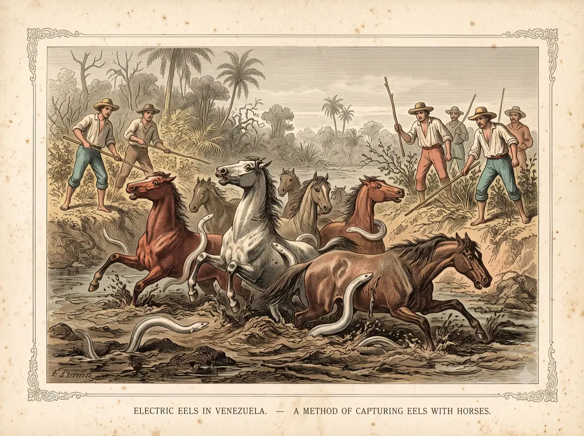 The Horses That Battled an Army of Electric Eels