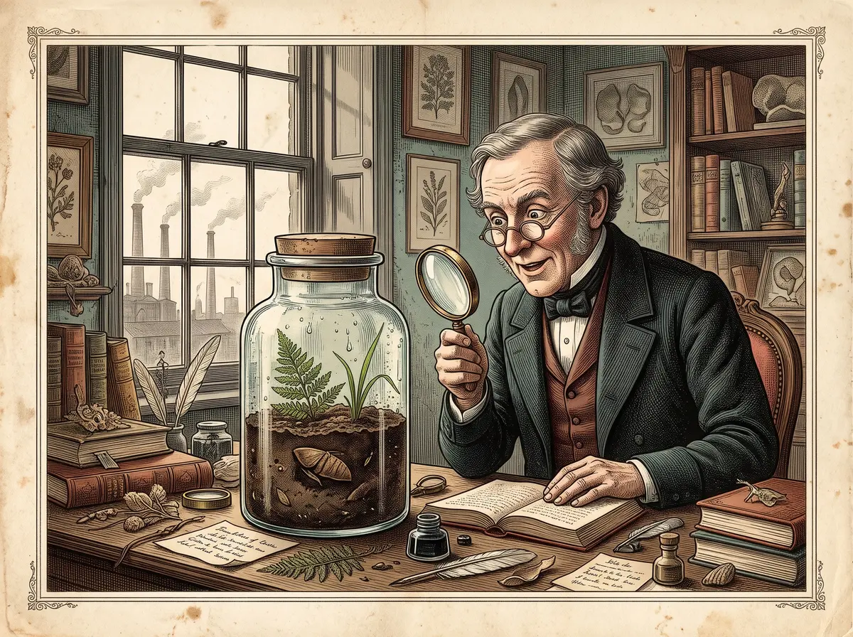 The Moth Chrysalis in a Bottle That Sprouted a Fern — and Taught Plants to Cross Oceans