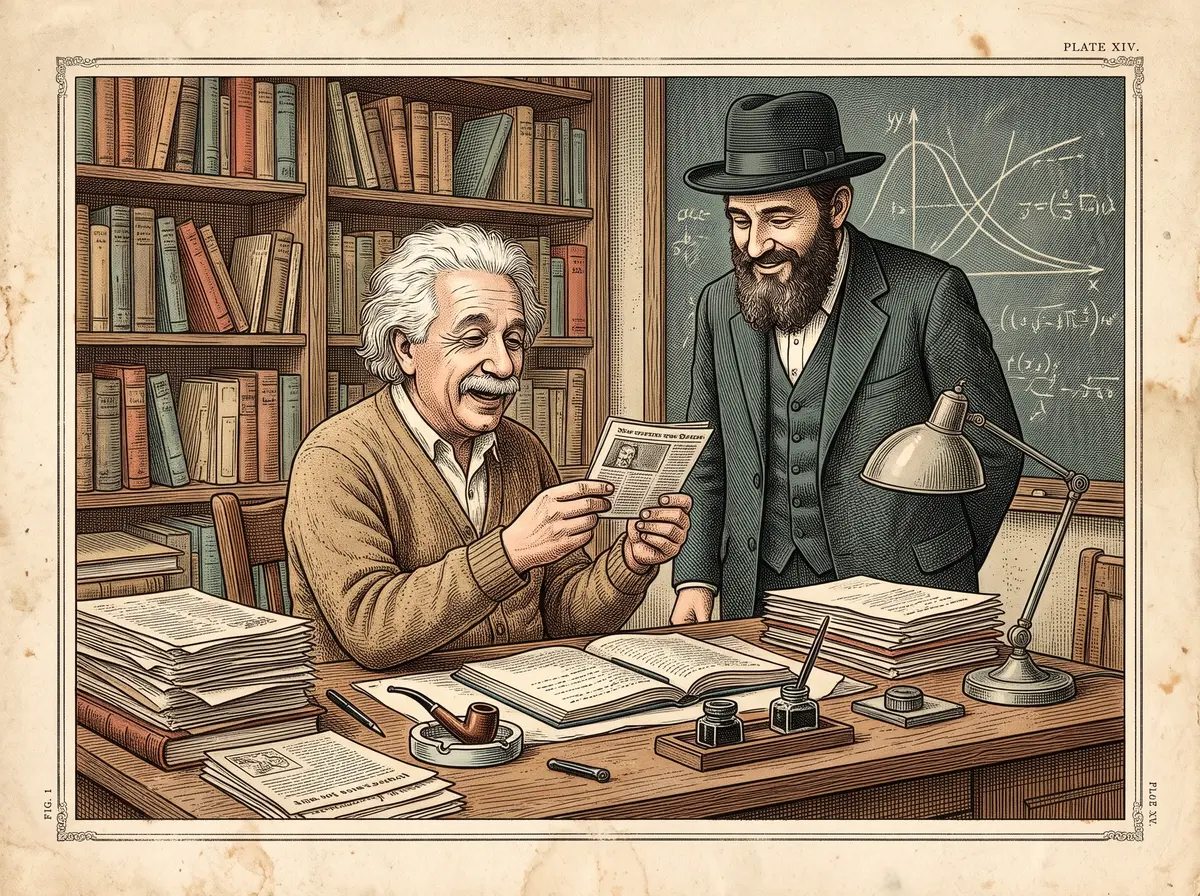 The Newspaper Panel That Said Einstein Failed Math — and Made Einstein Laugh