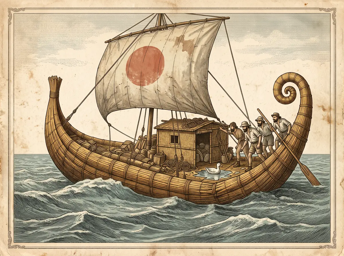 The Papyrus Boat That Sagged Across the Atlantic for Want of One Rope