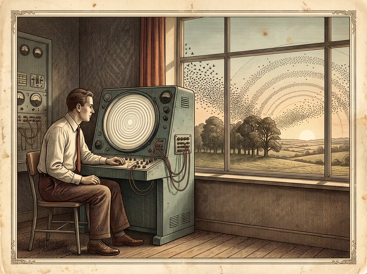 The Phantom Radar Rings That Rippled Across Essex Every Dawn — and Turned Out to Be Starlings Leaving for Breakfast
