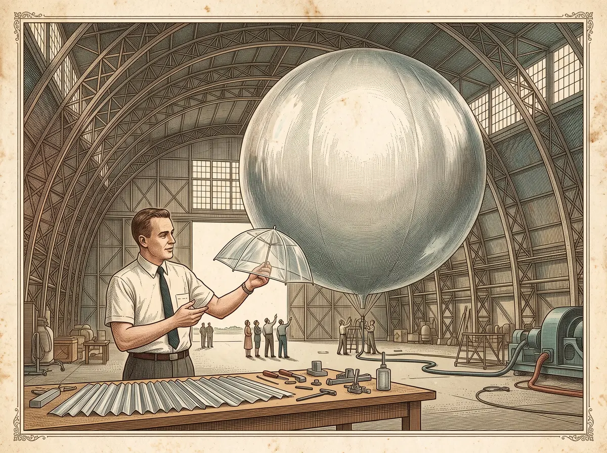 The Rain Hat That Showed NASA How to Fold a 100-Foot Balloon Into Orbit