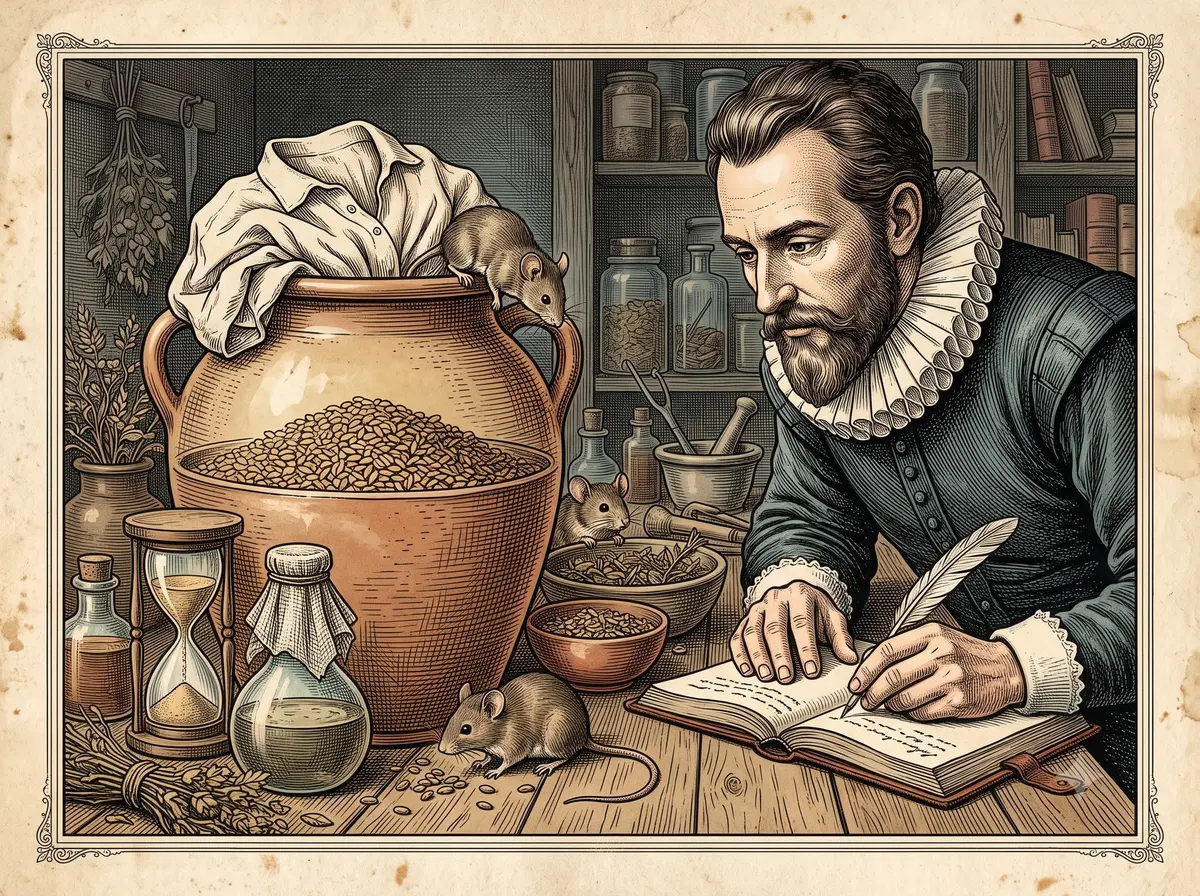 The Recipe for Making Mice Out of a Sweaty Shirt and a Jar of Wheat
