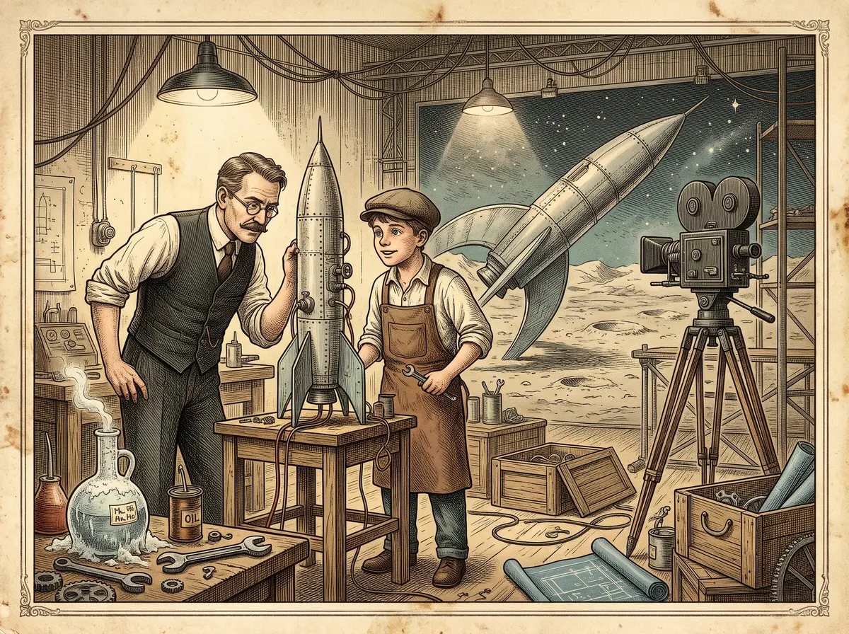 The Real Rocket a Film Studio Ordered for Its Moon-Movie Premiere — and Blamed the Weather When It Never Showed