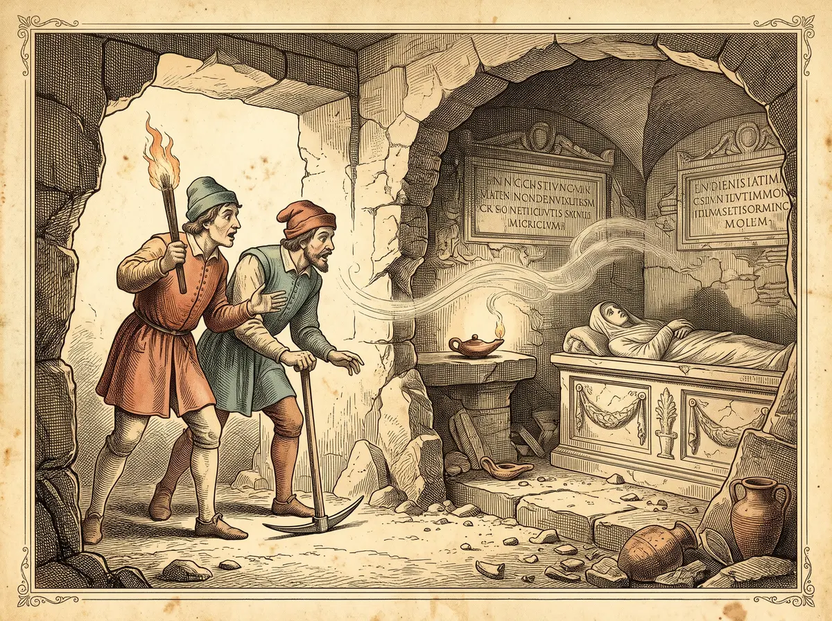 The Tomb Lamps Said to Have Burned for 1,500 Years — and Went Out the Moment Anyone Looked