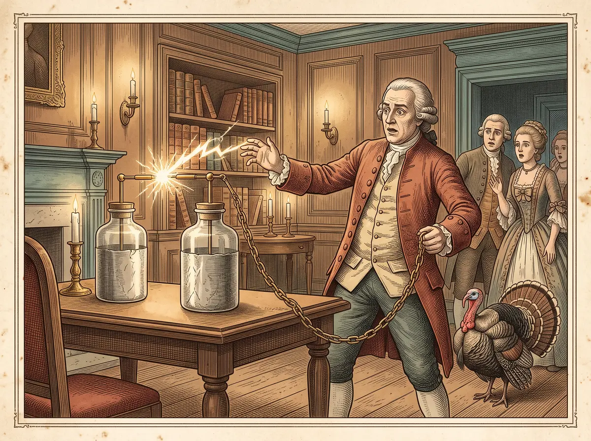 The Turkey Benjamin Franklin Tried to Electrocute — and Shocked Himself Instead