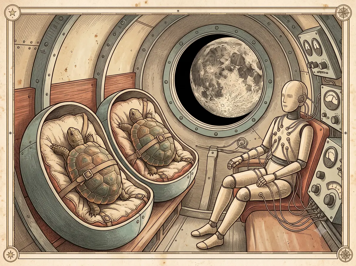 The Two Tortoises That Flew Around the Moon Before Any Human Did