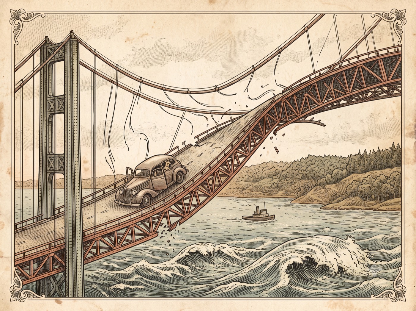 Galloping Gertie: The Bridge That Taught Engineers to Fear the Wind