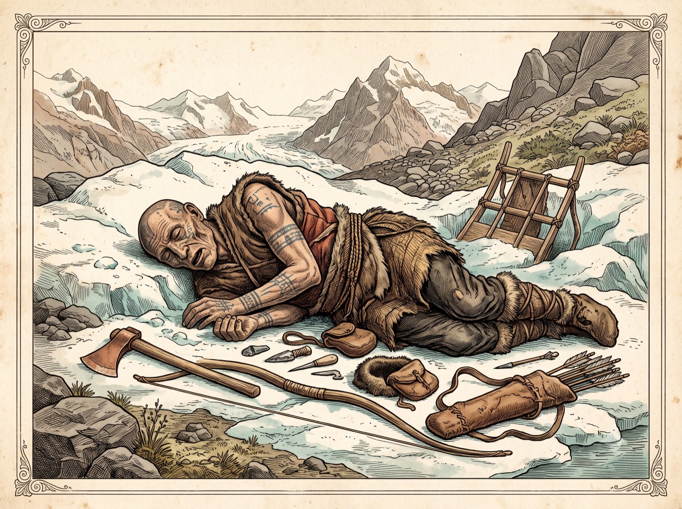 The 5,300-Year-Old Iceman Whose Tattoos May Have Been Medicine