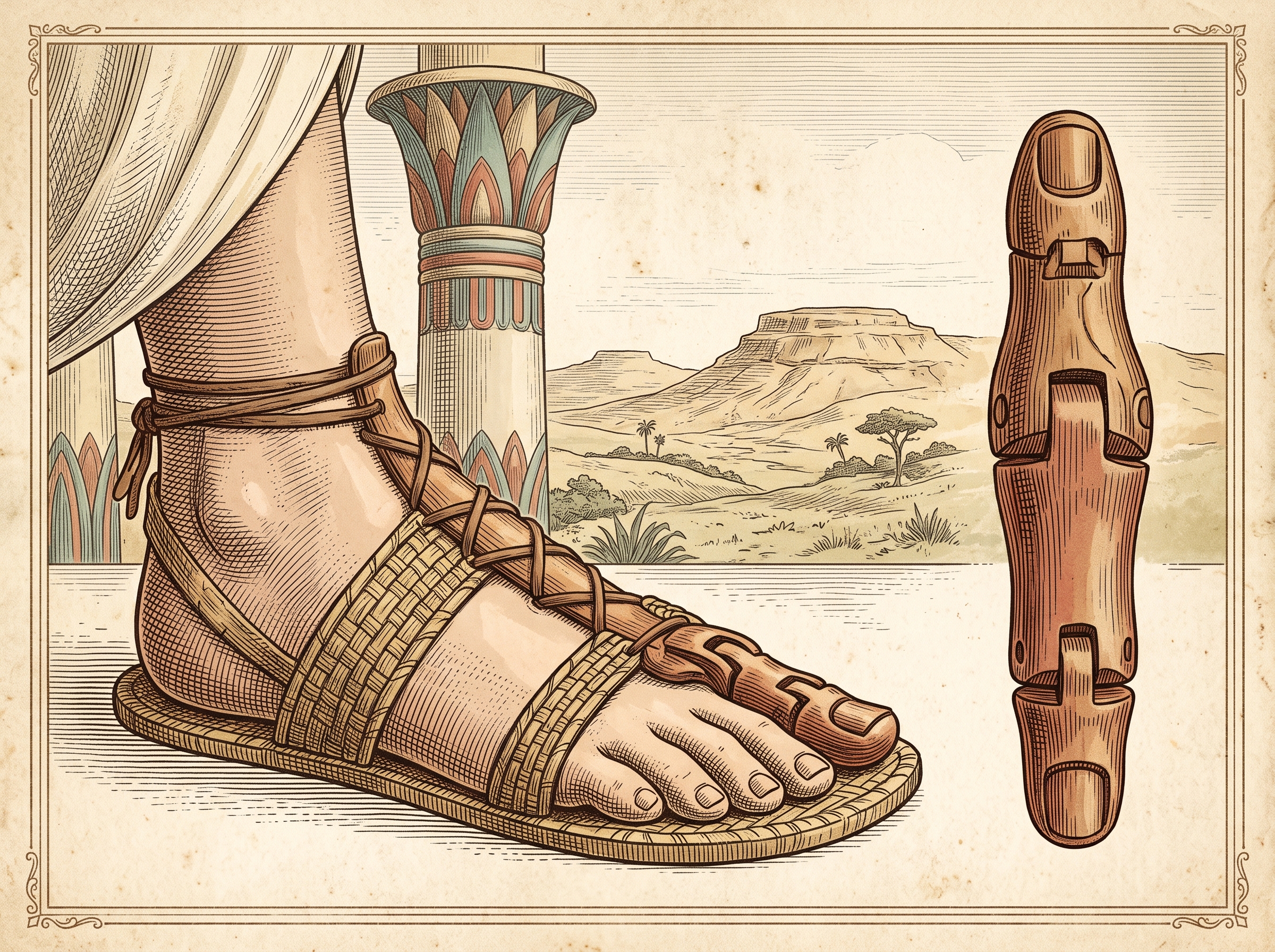 The 3,000-Year-Old Wooden Toe Scientists Test-Drove in Replica Egyptian Sandals