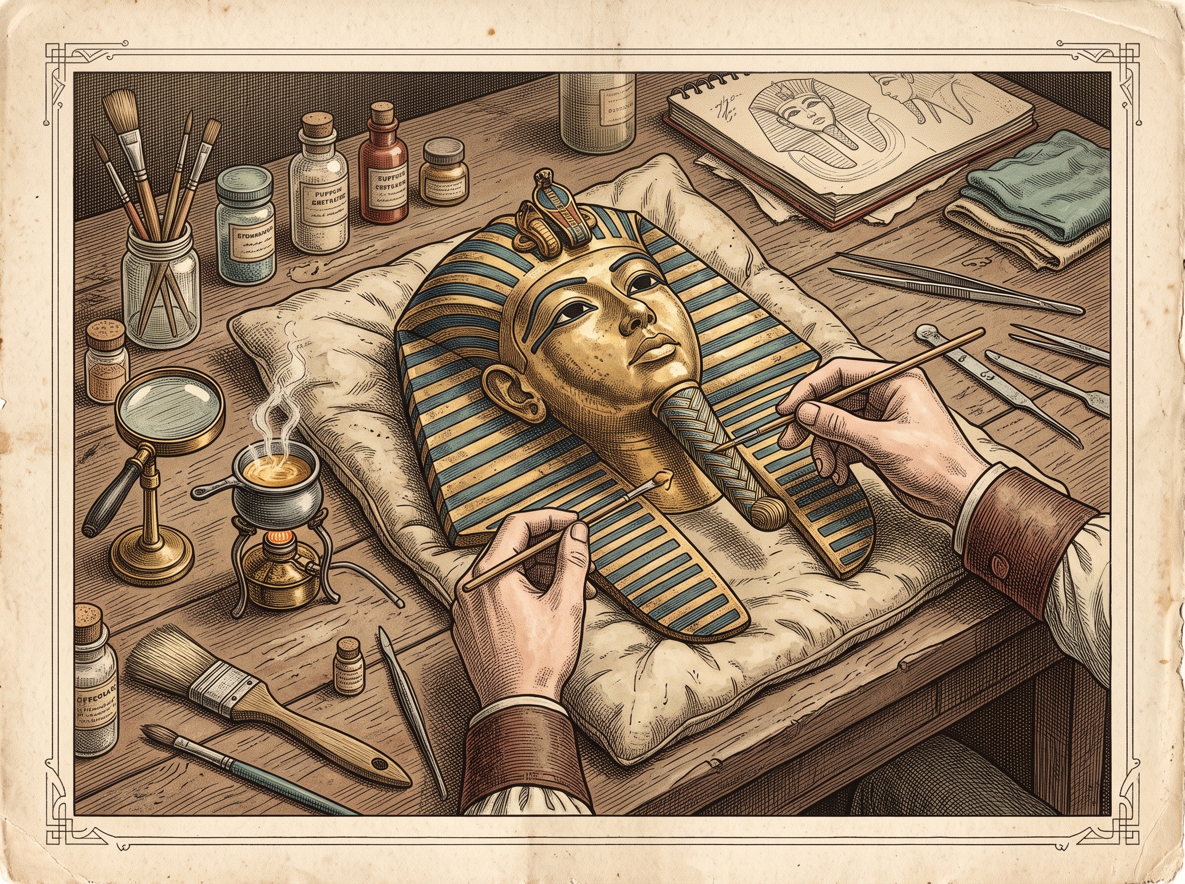 The 3,300-Year-Old Golden Beard That Got Glued Back On With Epoxy