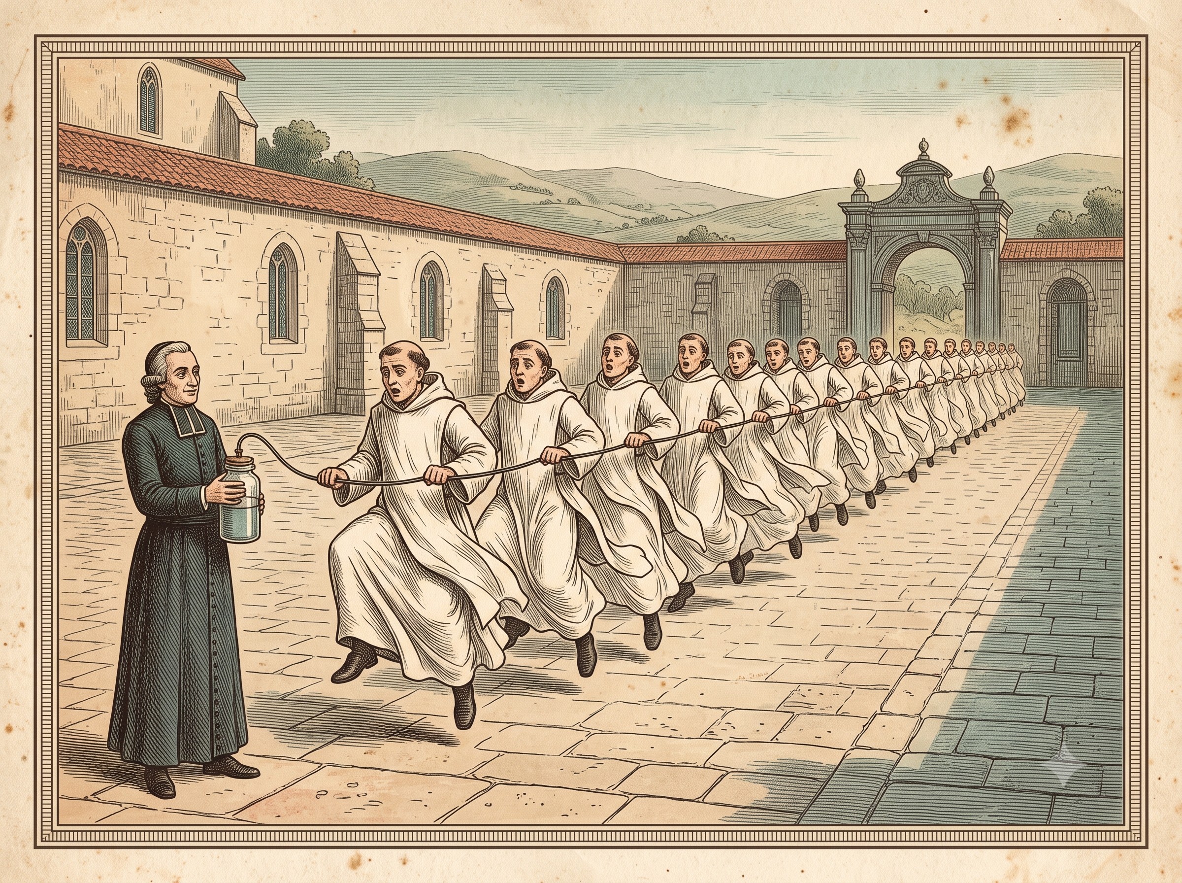 The Abbé Who Shocked 200 Monks in a Line a Mile Long to Time the Speed of Electricity