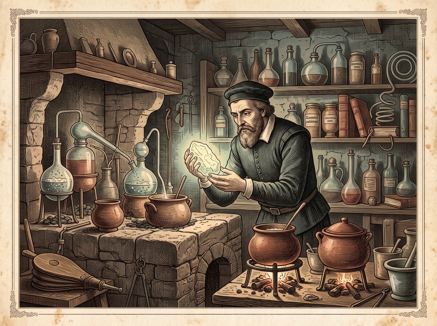 The Alchemist Who Boiled Urine Looking for Gold and Found Phosphorus