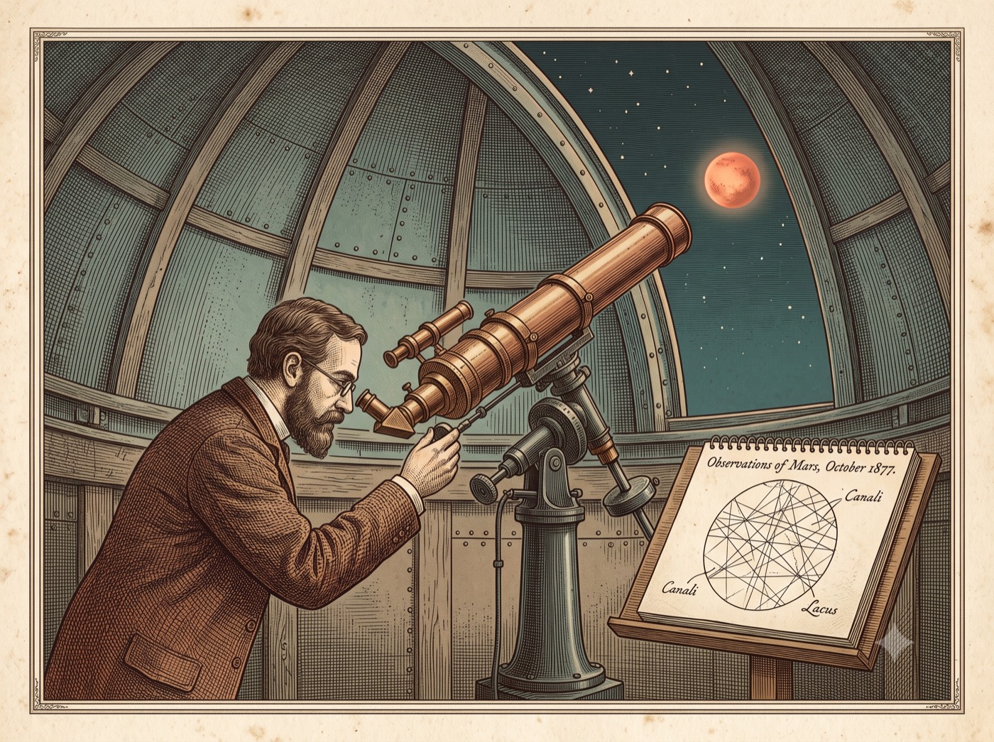 The Astronomer Who Saw Canals on Mars That Weren't Real