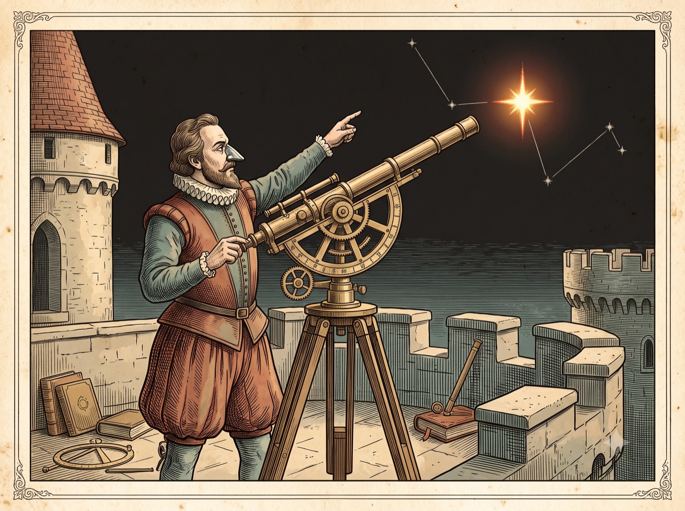 The Astronomer With a Metal Nose and a Beer-Drinking Elk