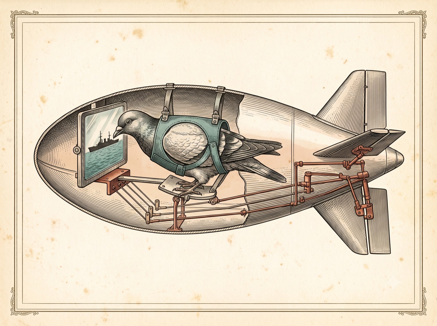 The Bomb Three Pigeons Were Trained to Steer