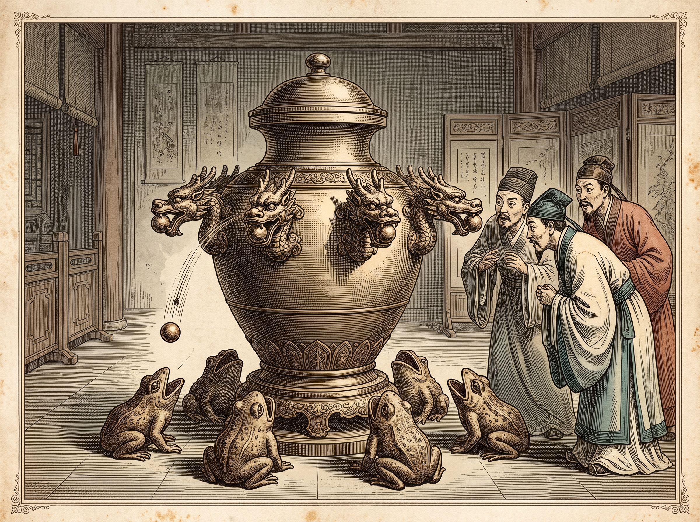 The Bronze Dragon That Spat Out a Ball Over an Earthquake Nobody Felt