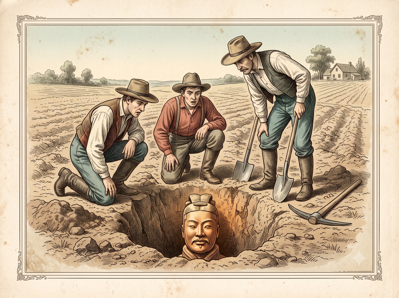 The Buried Army Found by Farmers Digging a Well