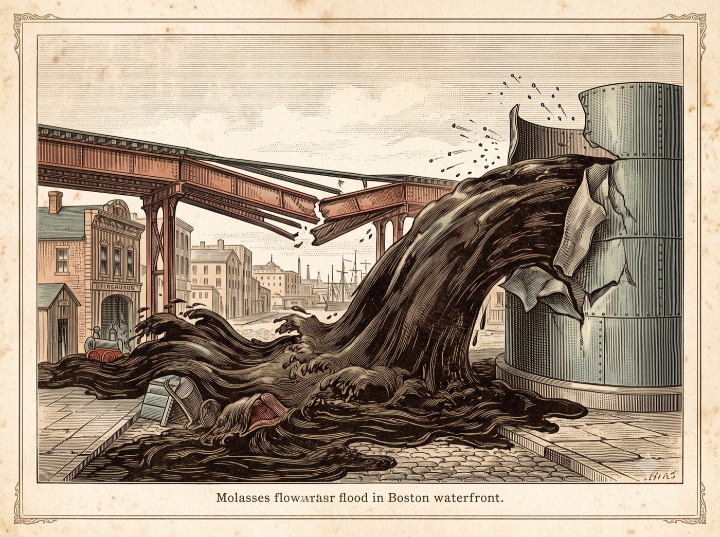 The Day a 25-Foot Wave of Molasses Flooded a Boston Neighborhood