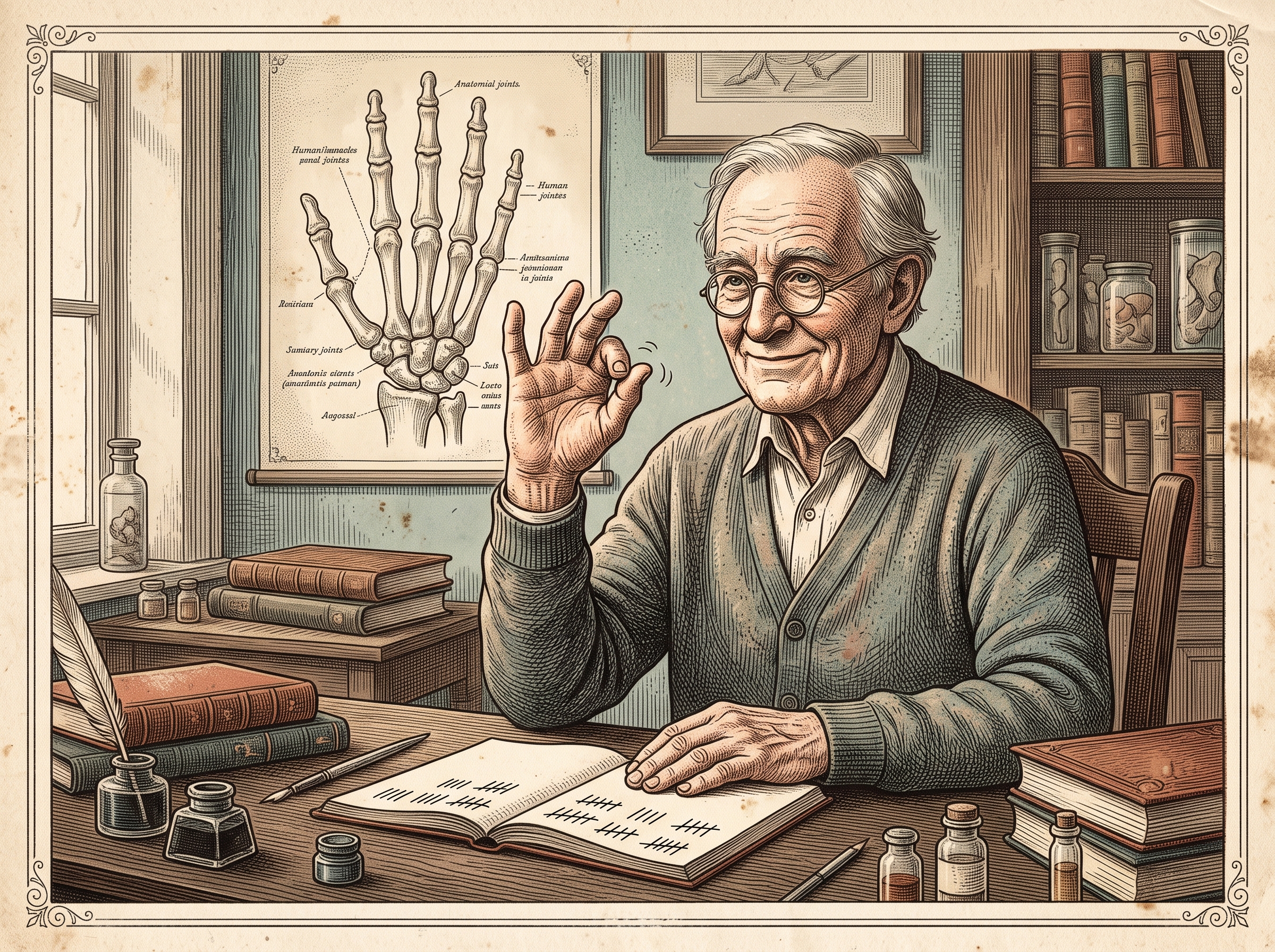 The Doctor Who Cracked the Knuckles of Only One Hand for 60 Years to Prove His Mother Wrong