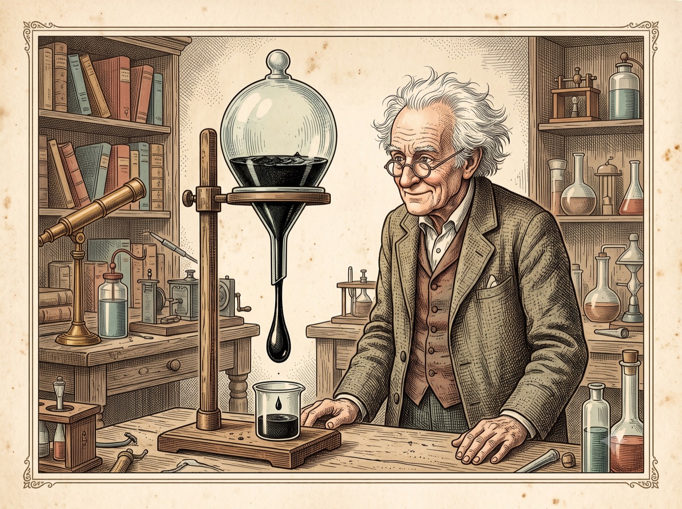 The Experiment So Slow Its Keeper Watched for 52 Years and Never Saw a Single Drop Fall