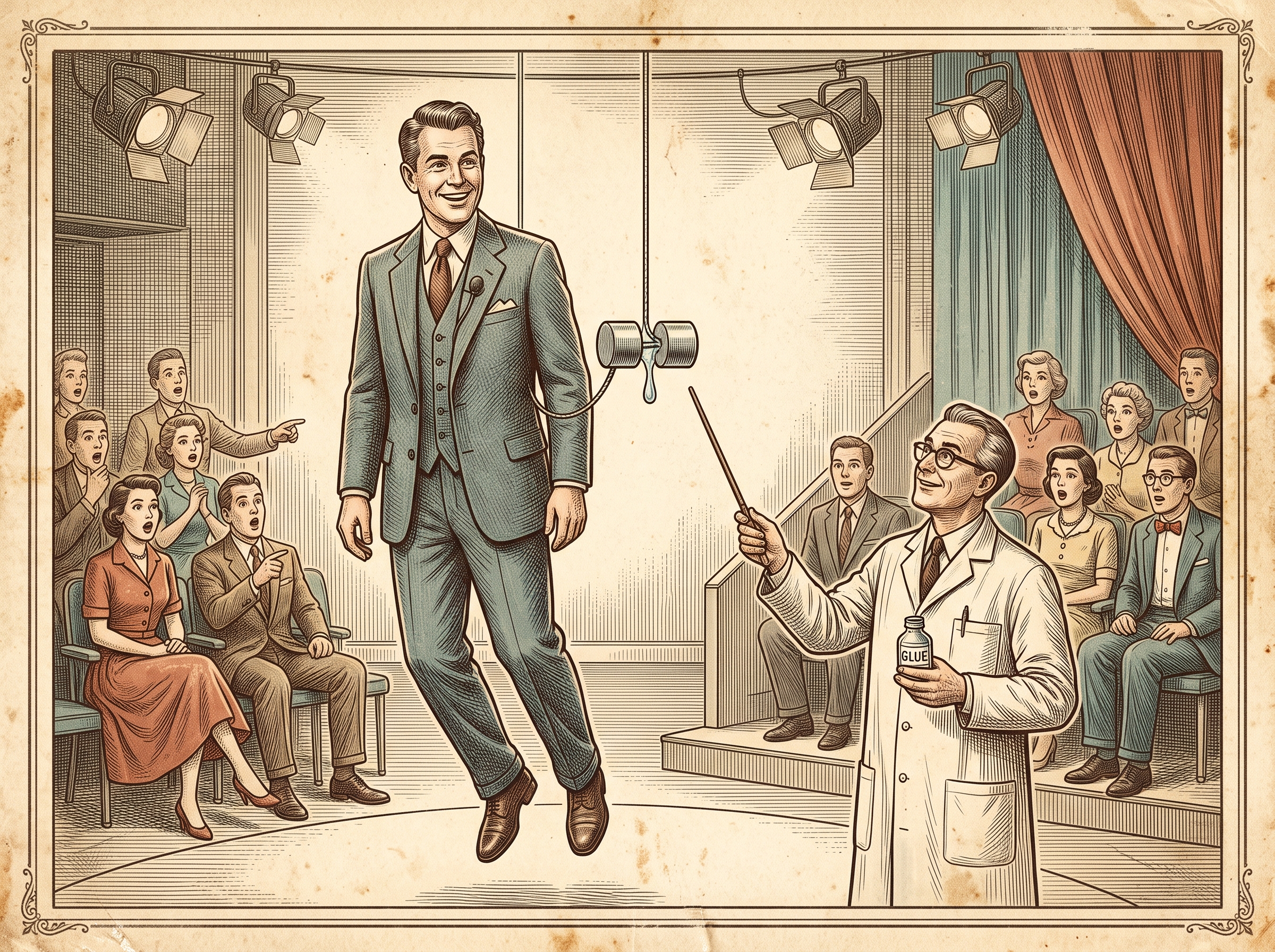 The Glue Rejected for Being Too Sticky — That Later Hoisted a TV Host Into the Air