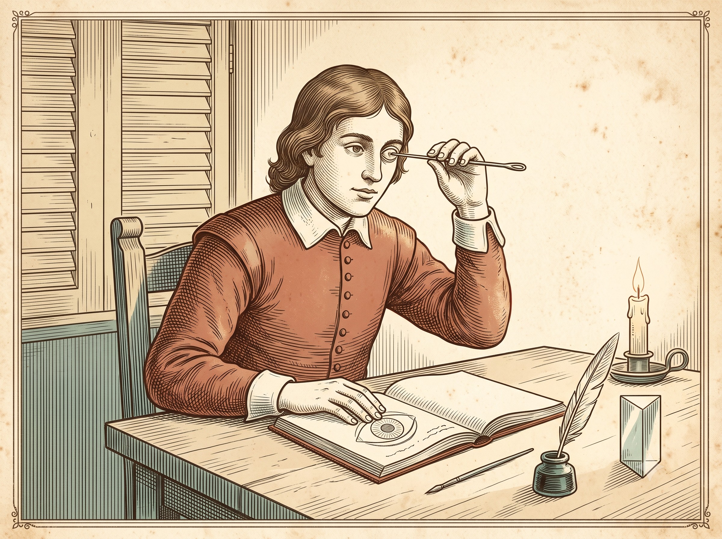 The Needle Isaac Newton Slid Behind His Own Eyeball to Find Out Where Color Comes From