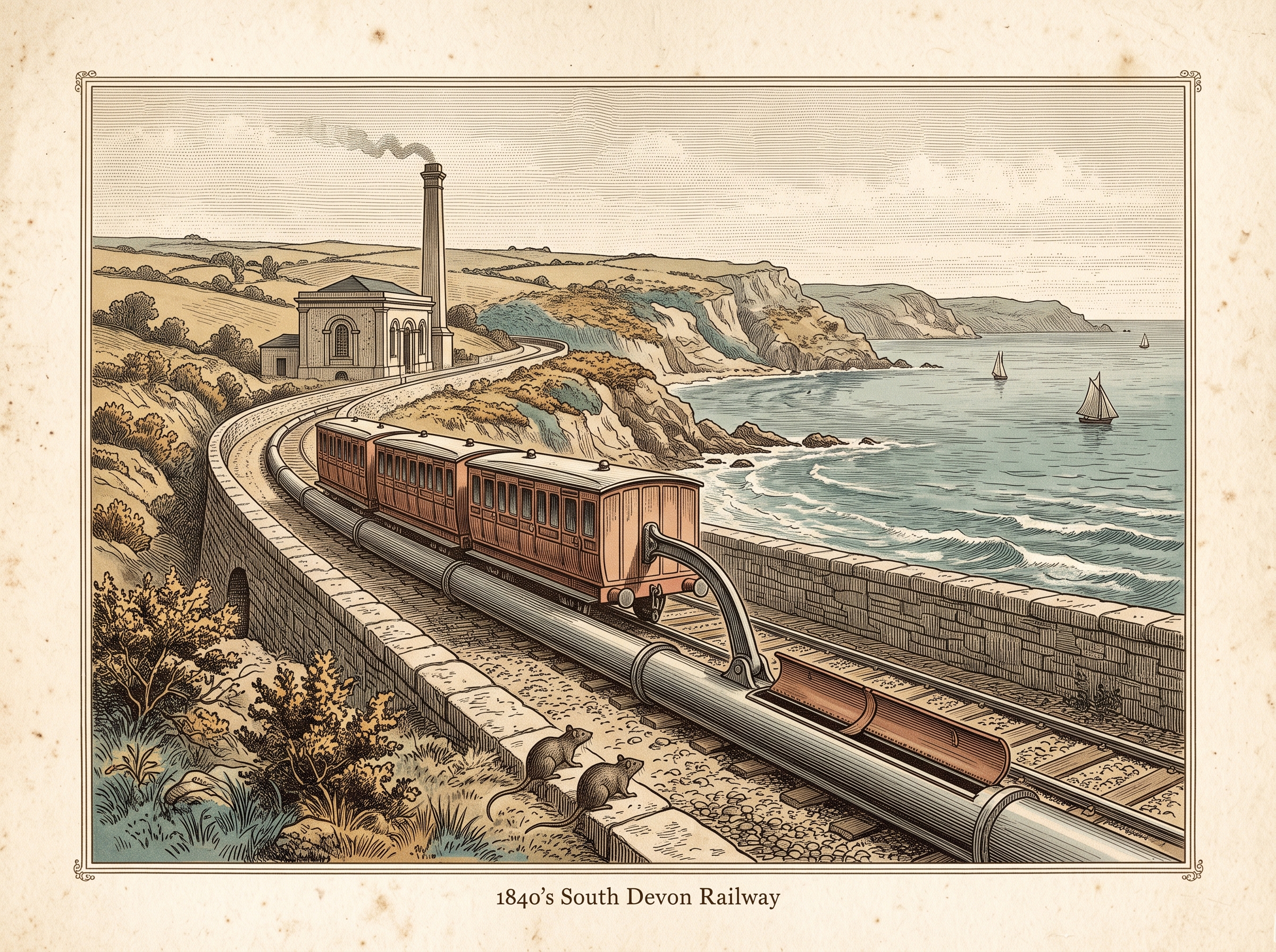 The Railway That Ran on Suction — and the Rats Blamed for Eating It
