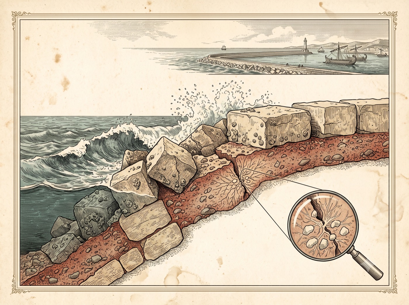 The Roman Concrete That Heals Its Own Cracks
