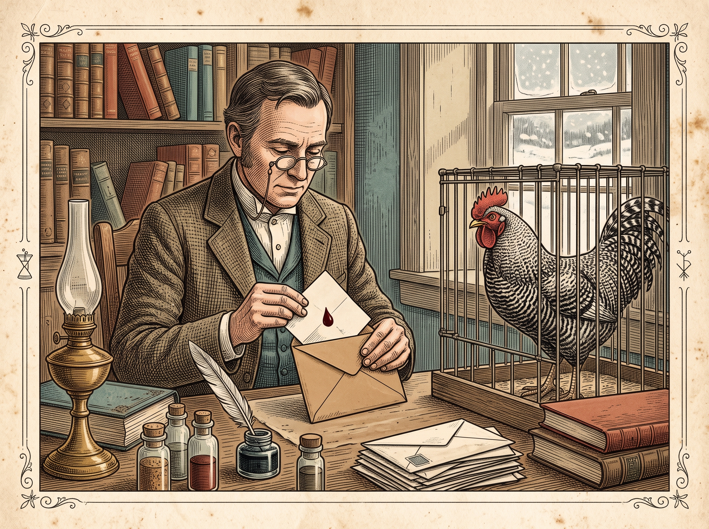 The Rooster Diagnosed by Mail With Malaria, Diabetes, Cancer, and Syphilis