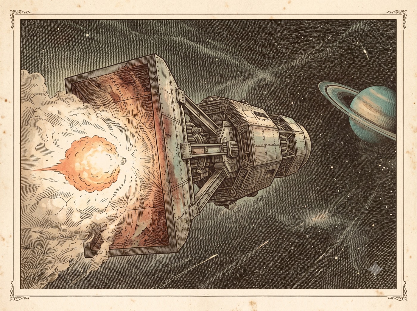 The Spaceship That Was Supposed to Ride Atomic Bombs to Saturn