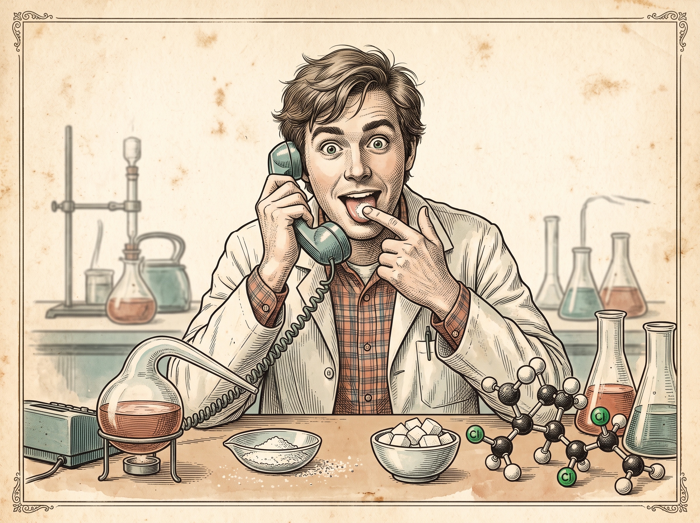 The Sweetener Discovered Because a Student Heard 'Test' as 'Taste'