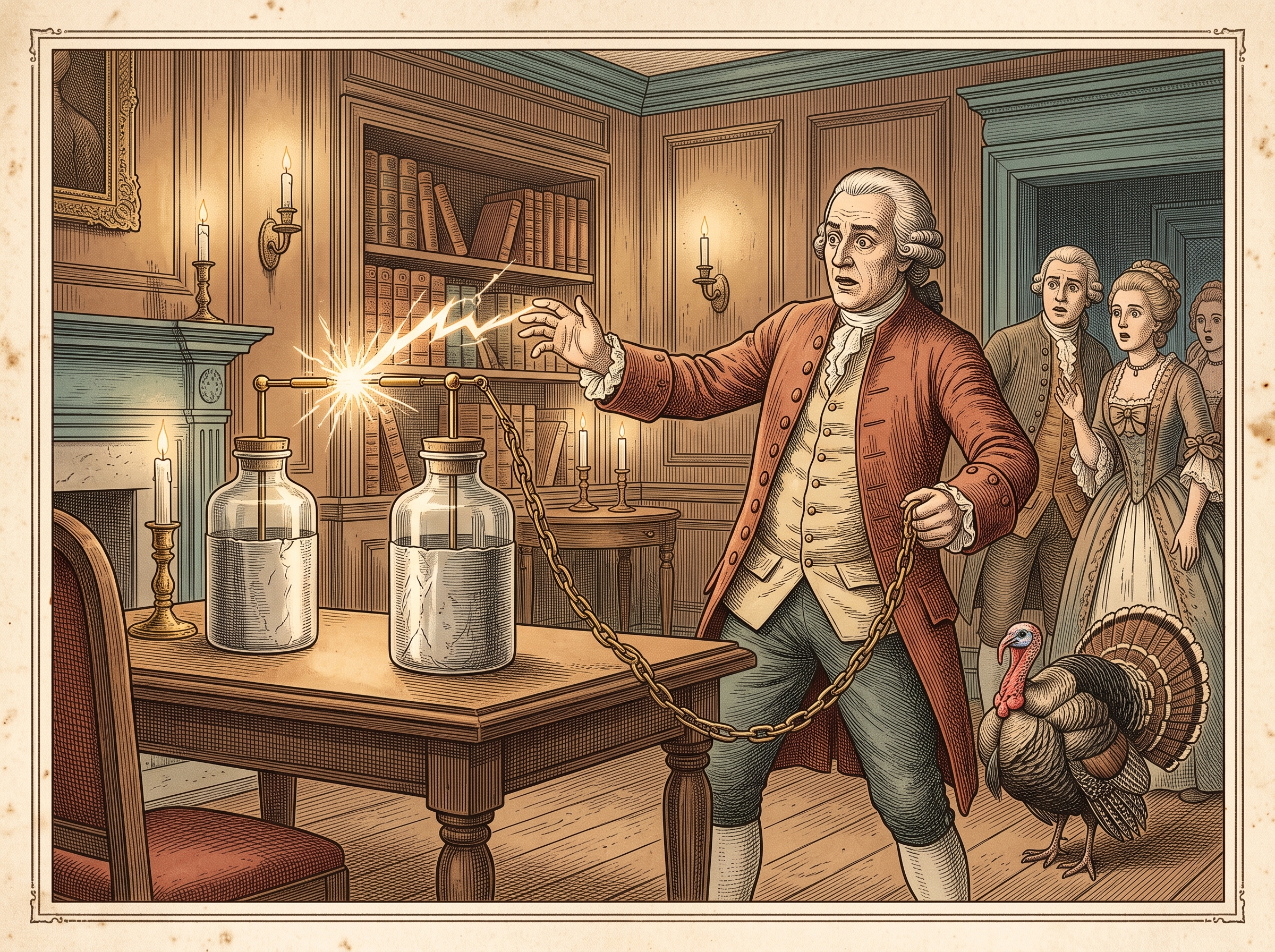 The Turkey Benjamin Franklin Tried to Electrocute — and Shocked Himself Instead