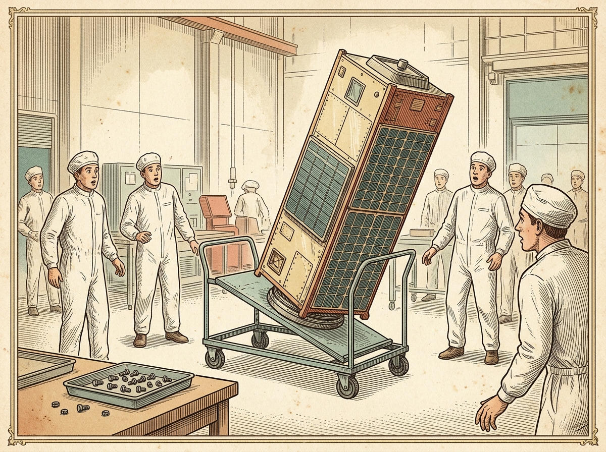 The Weather Satellite That Fell on Its Face Because 24 Bolts Were Missing
