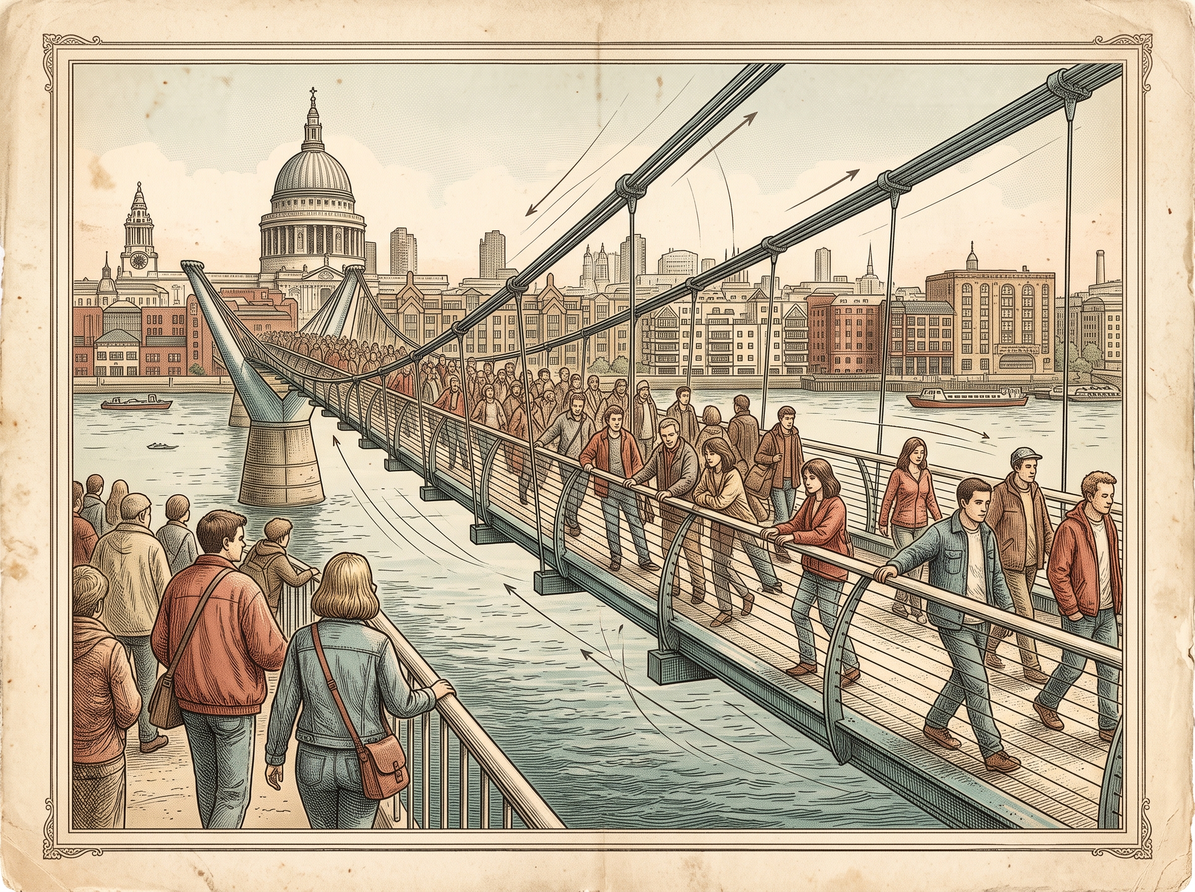 The Wobbly Bridge That Closed Two Days After Opening — Because People Walked on It