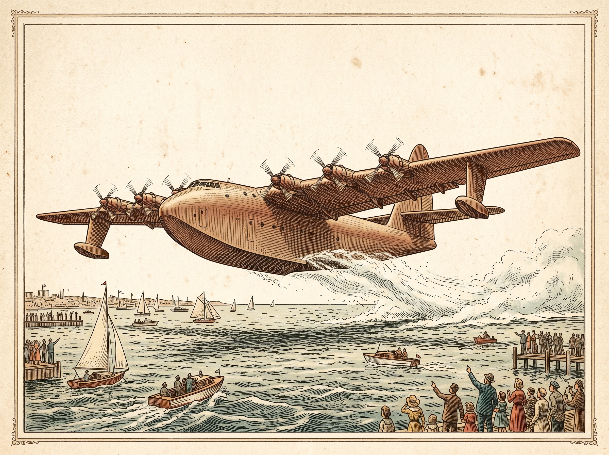 The Wooden Flying Boat That Flew Once, for 26 Seconds — and Was Kept Ready to Fly for 29 More Years